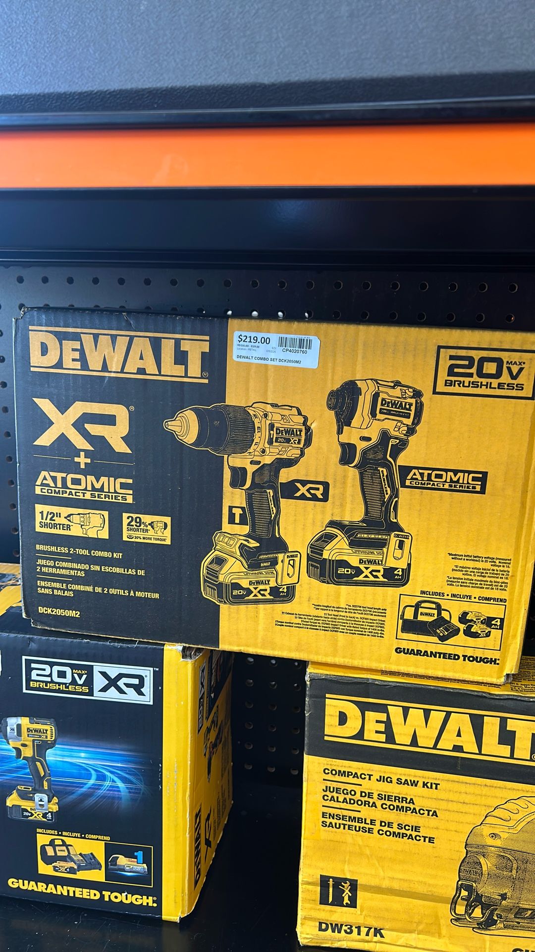 Dewalt Xr Impact Drill 20 V Set Case Charger 2 4AH batteries New Inbox