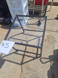 Glass end table