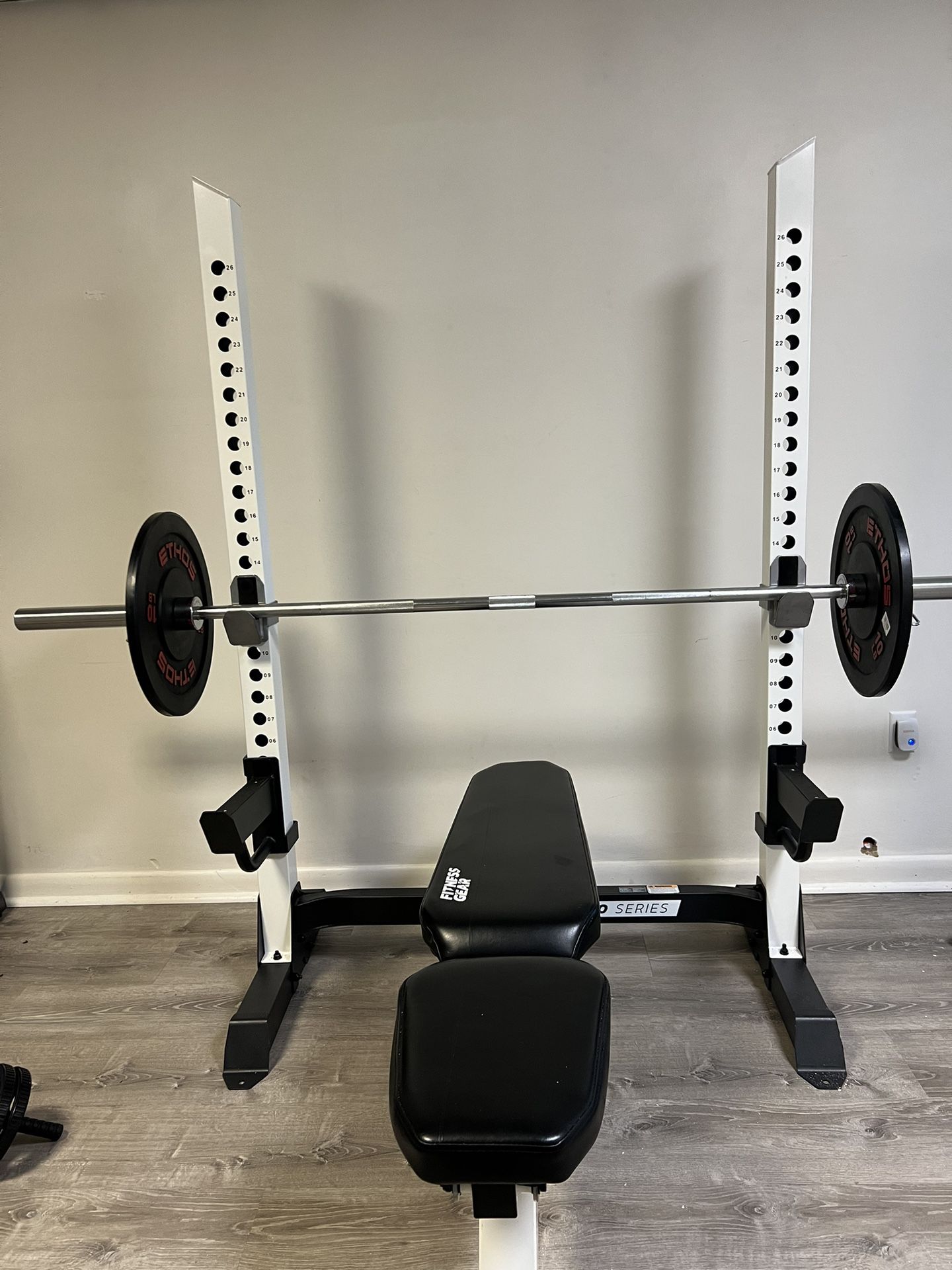 Fitness Gear Pro Olympic Bench And Barbell 