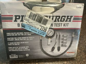 Pittsburgh 8 Pc Compression Test Kit