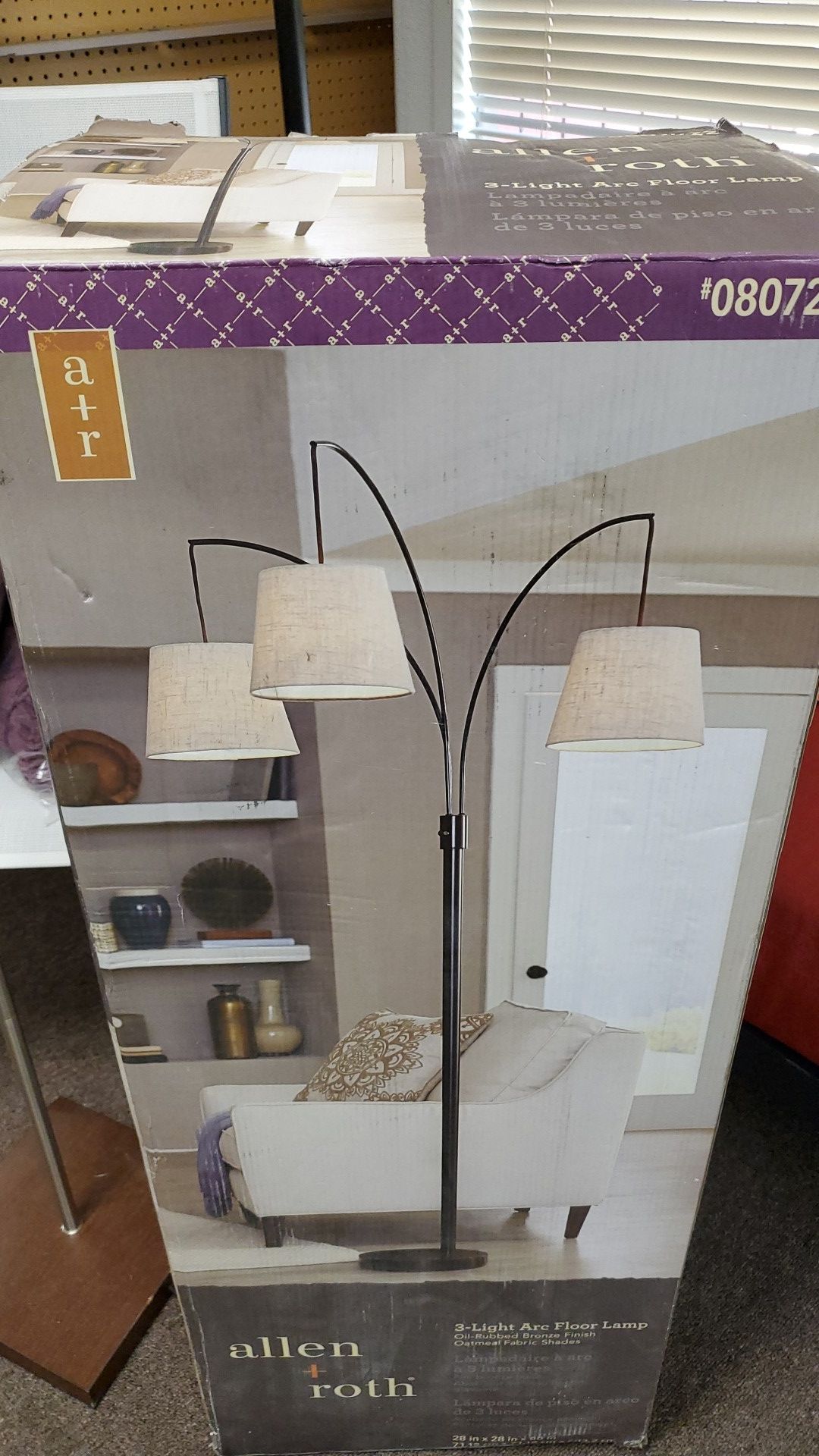 Floor lamp new in box 70.00