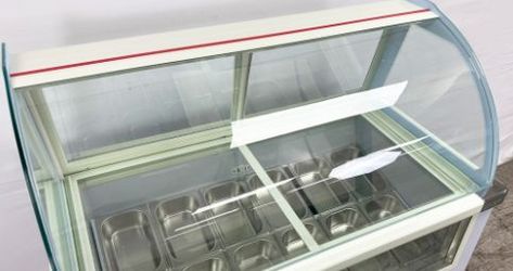 12 pan Ice Cream Gelato Display Dipping Cabinet freezer QBQ-188