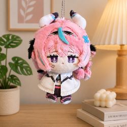 Genshin Impact Anime Varesa Escoffier Plush Doll Keychain Pendant Toy Gift New Condition