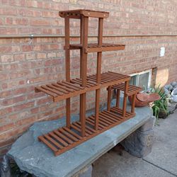 5 Tier Wooden Plant Stand 