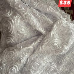 Rosette Rectangle 6ft Table Linen