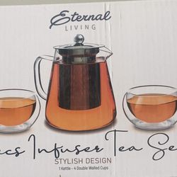 ETERNAL living Infuser Tea Set.    NEW