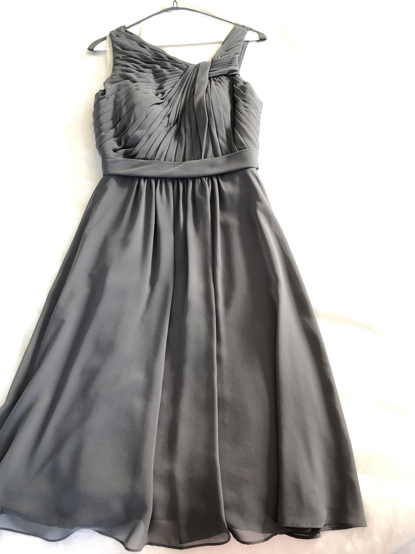 Grey Azazie Bridesmaid Dress