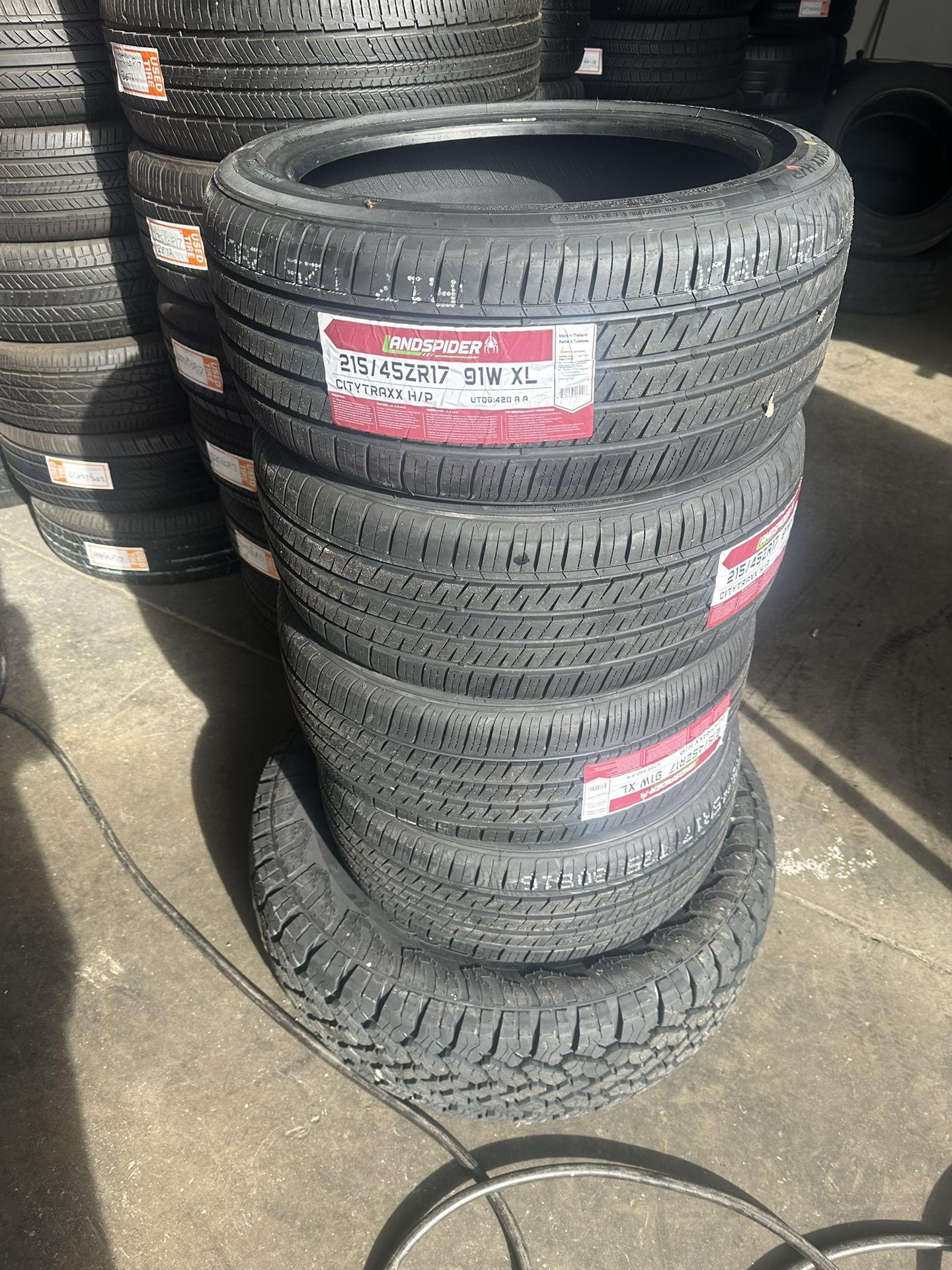 215/45ZR17 FREE MOUNTING AND BALANCING NEW TIRES