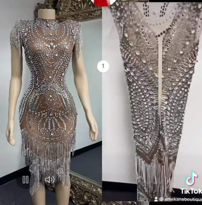 Beautiful Ðiamante Diamond Studded Dress