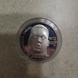 1992 Shaquille O'Neal Limited Edition 1 Oz 999 Silver Coin 