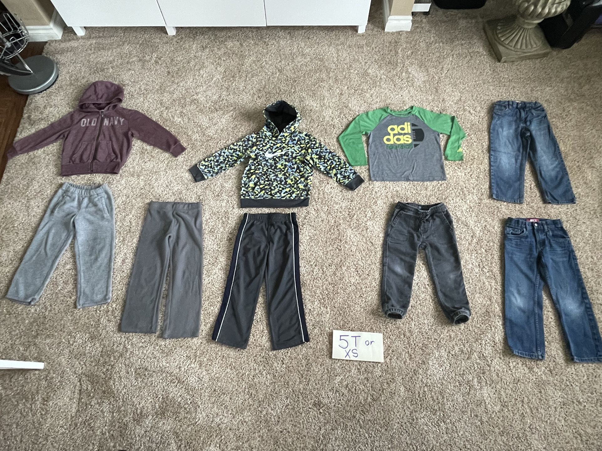 Boys Size 5T Clothes LOT Old Navy, Baby Gap, Nike, Gymboree, Adidas, Levy's