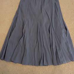 Blue Pleated Skirt