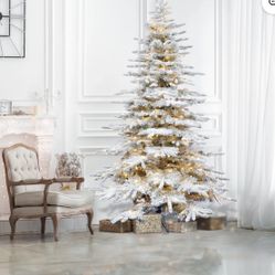 10 Ft Flocked Christmas Tree