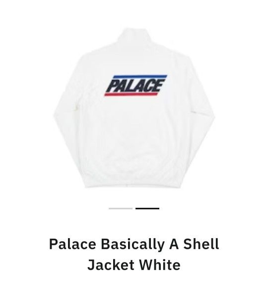 Palace - Basically A Shell Jacket - White - Large