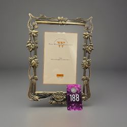 Weston Gallery Pewter Photo Frame 5X7”Rose Garden