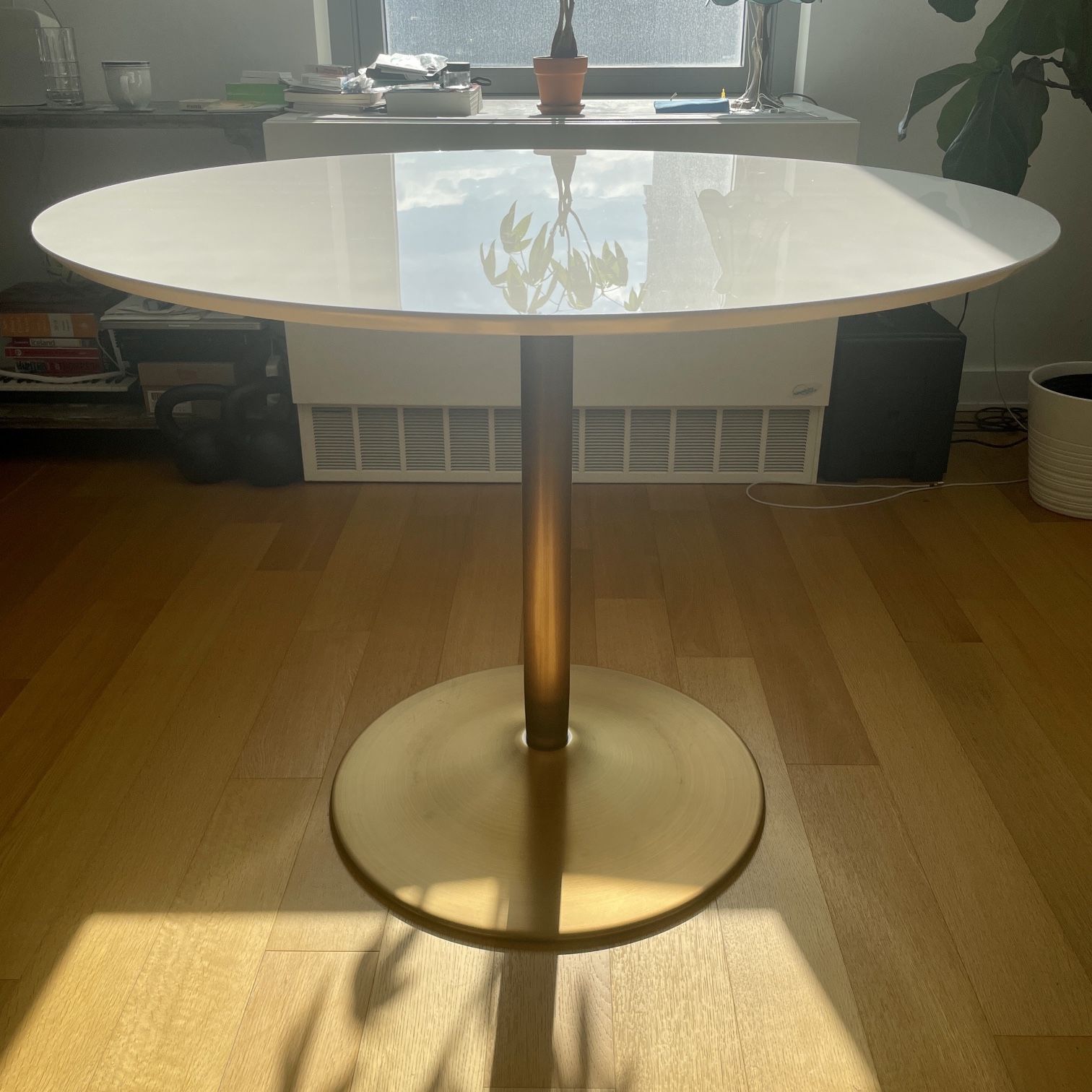 CB2 Odyssey Brass Dining Table for Sale in Brooklyn NY OfferUp