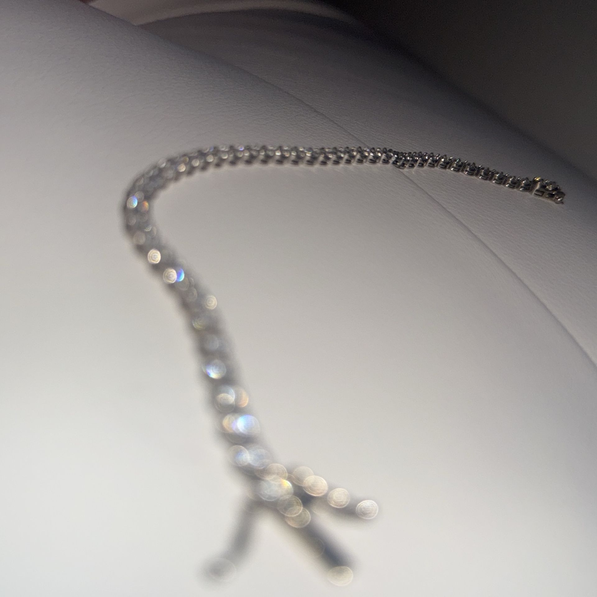 All NATURAL 14k White gold 4 K Diamond Bracelet