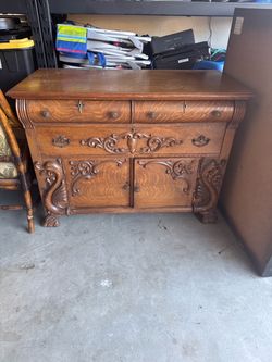 Vintage Carved Dresser