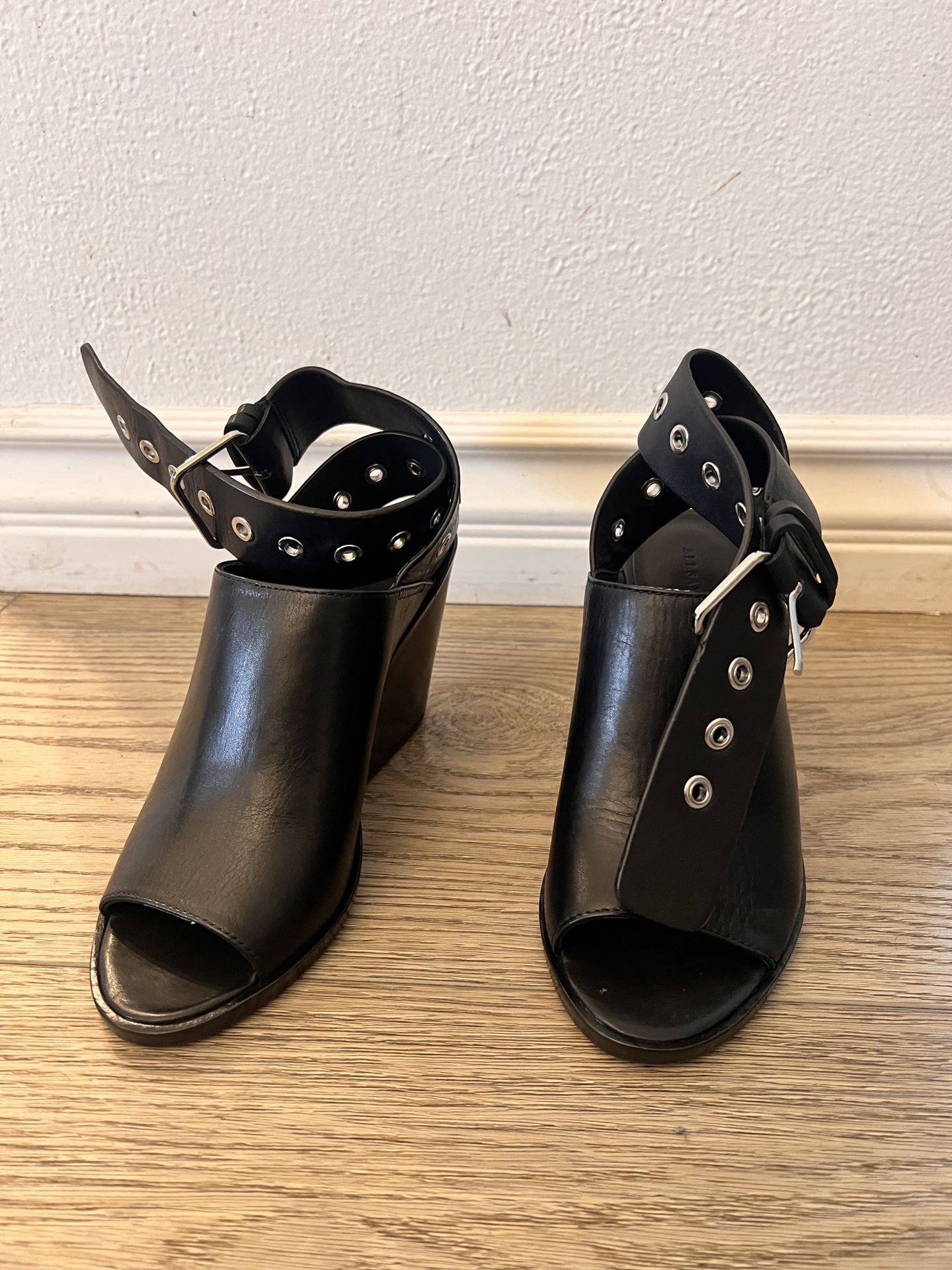 All Saints Pomola Leather hhSandals Wedges