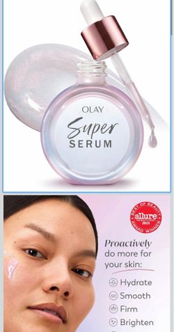 Olay super serum,  with hyaluronic acid. new opened box.