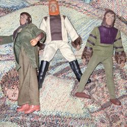 Vintage Jim Morrison Doll  And Planet Of The Apes Dolls 