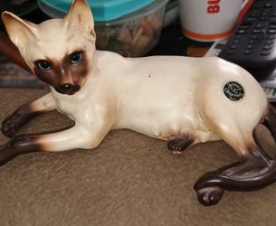 Vintage Josef Originals Siamese Cat Figurine On