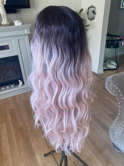 Ombré Pink Synthetic Wig