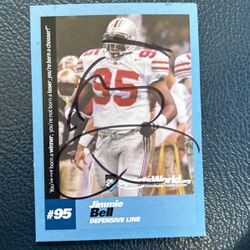 Signed Jimmie Bell Card