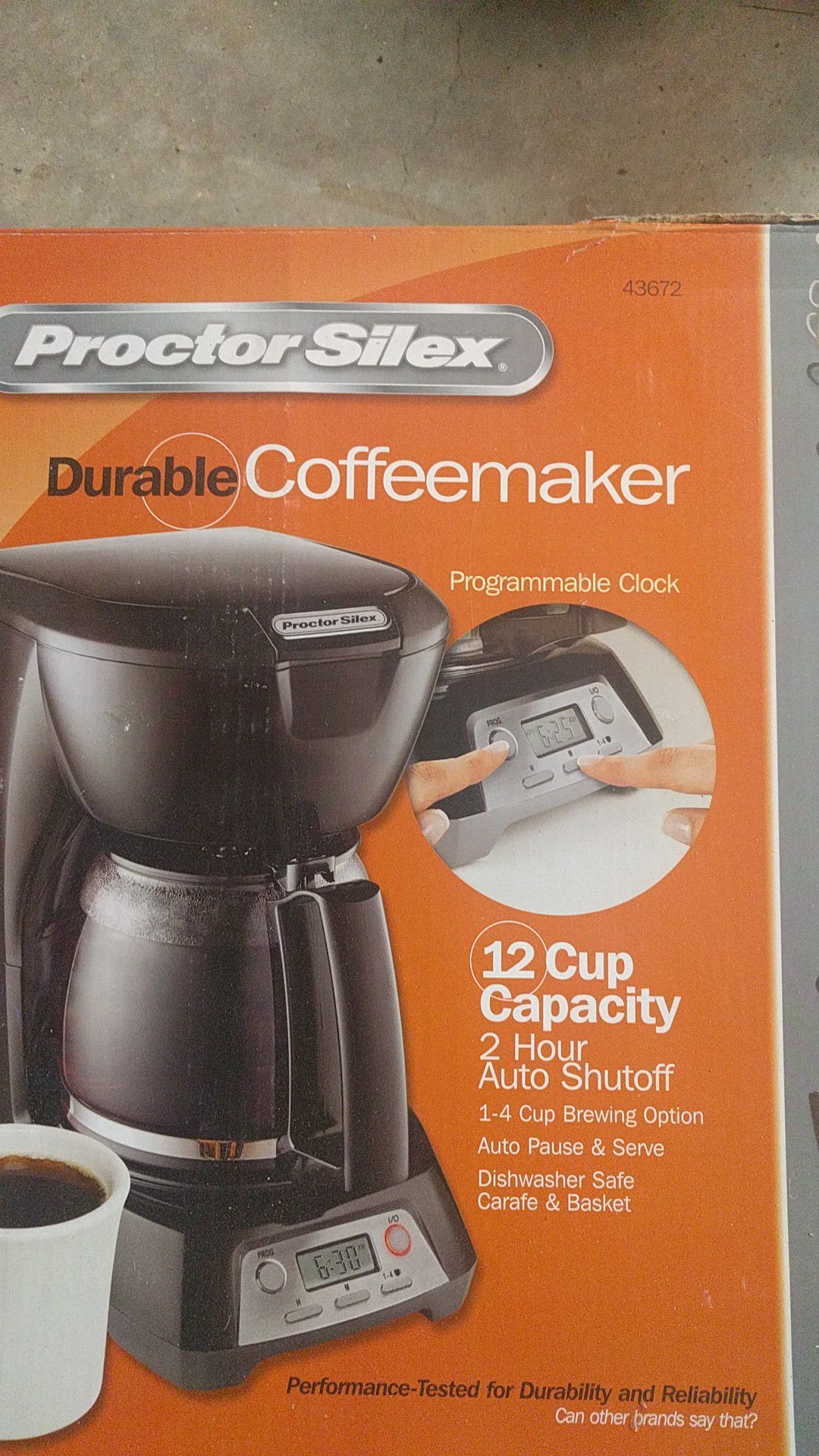 ProctorSilex coffee maker
