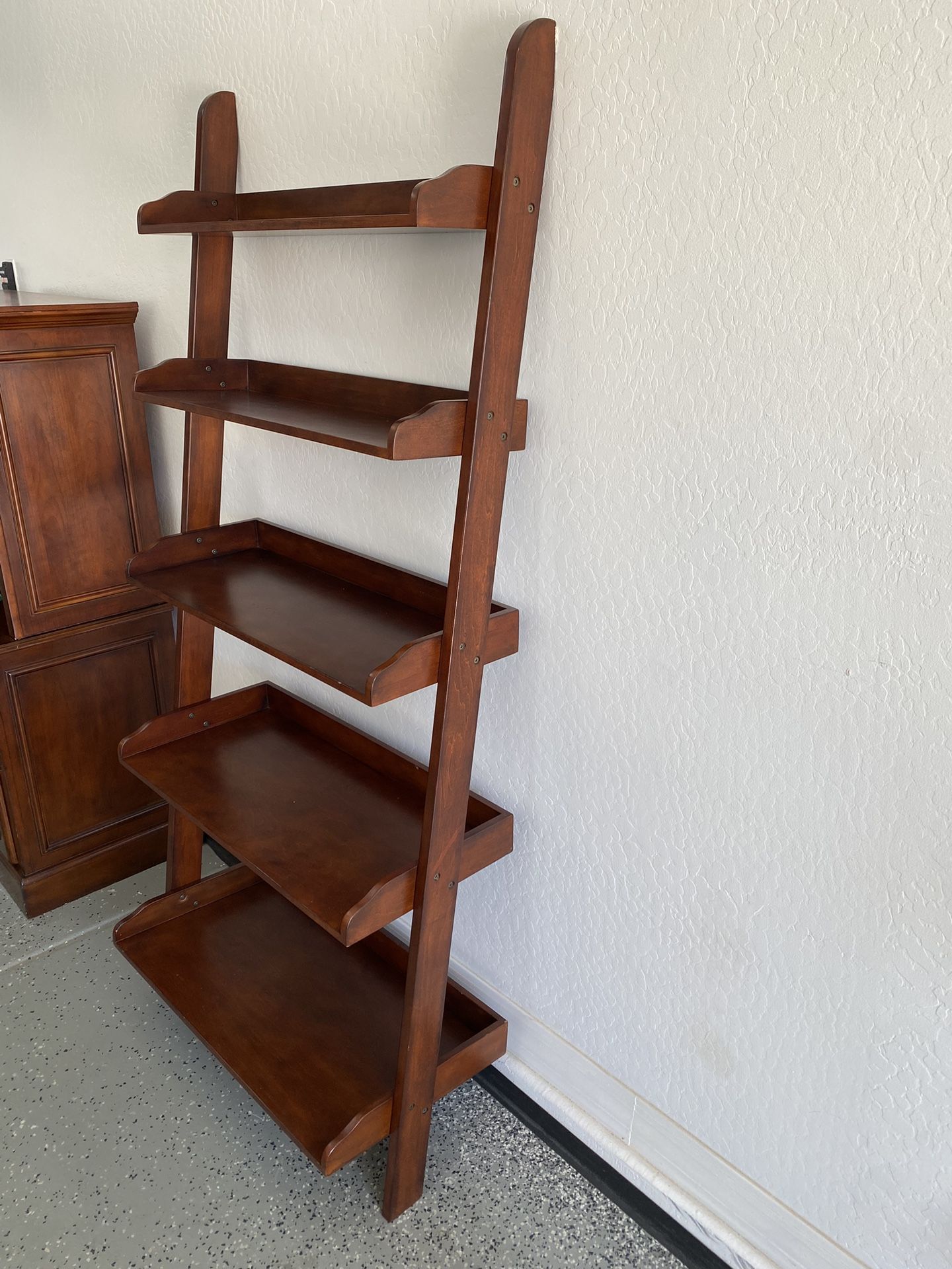 Wood Ladder Shelf