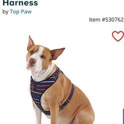 NEW Navy Multi-Stripe Adjustable Canvas Dog Harness **XS,S,M,L-Available ** Retails For $33 An Absolute Steal @$12 !!**