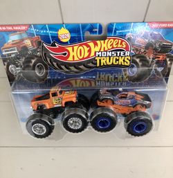 2026 Hot Wheels Monster Trucks 1956 Hi-Tail Hauler vs 2017 Ford Raptor Cool Set!