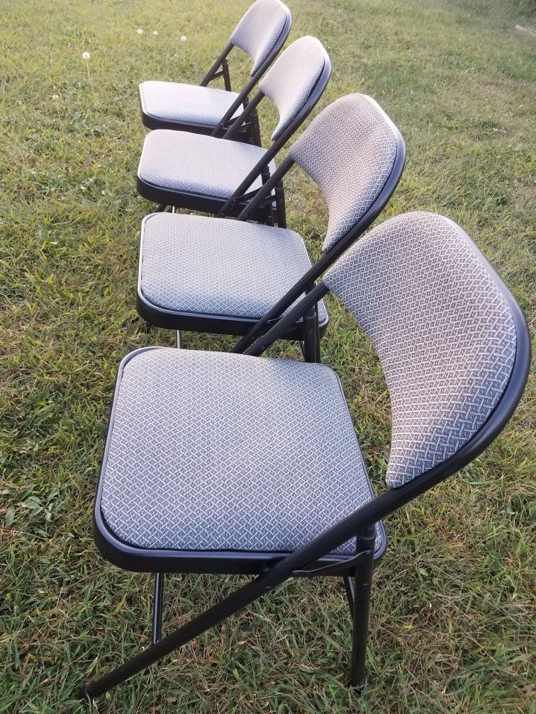 Steel Padded Foldable Chairs (New)