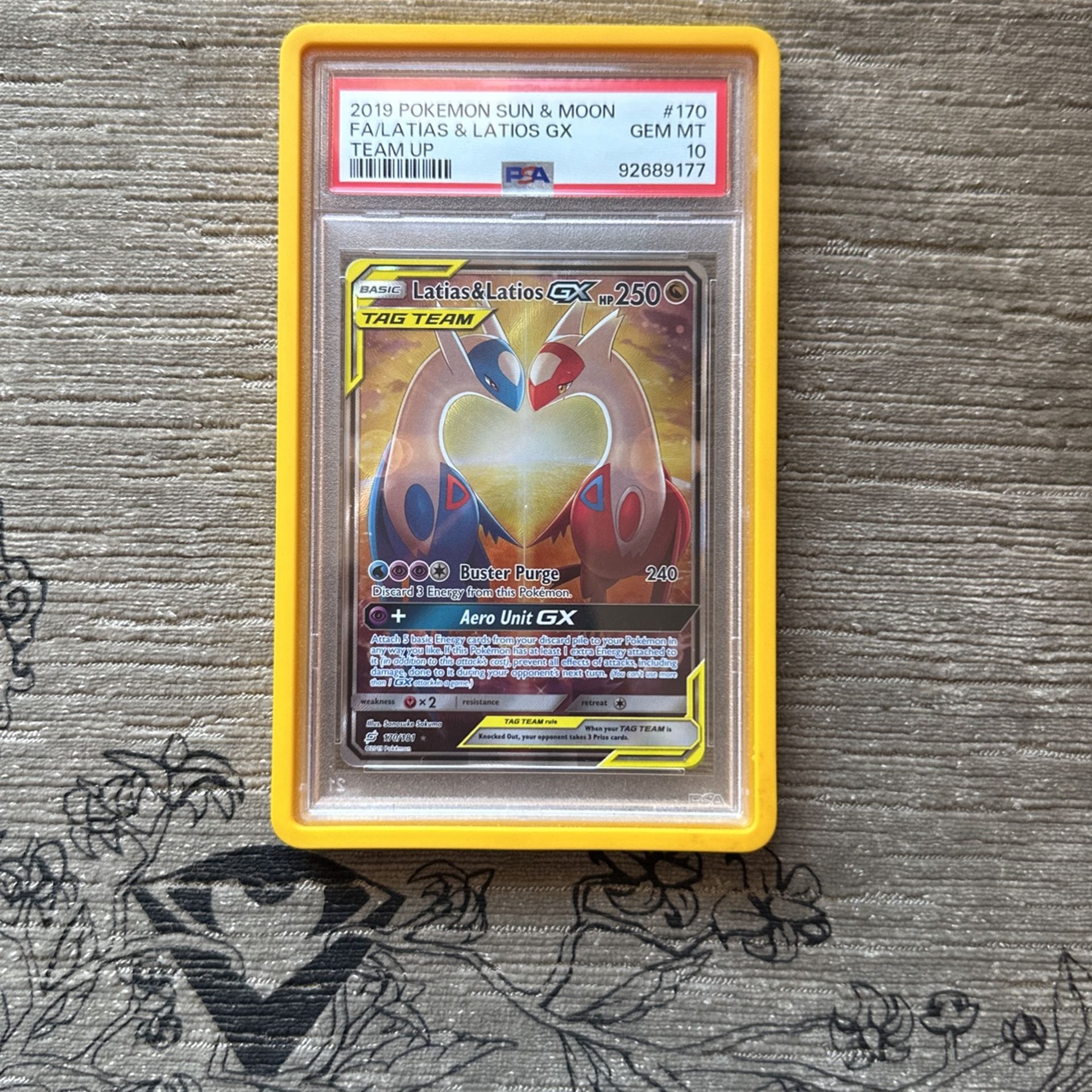 Pokémon Latias & Latios GX Alt Art PSA 10