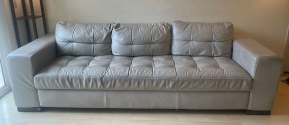Premium Full-grain Leather Sofa (originally $5,700) - very good condition
