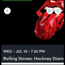 Rolling stone ticket 