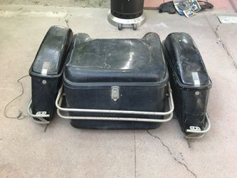 harley bags from a cop bike 1970 