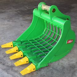 Mini Excavator CAT-304 Bucket Skeleton with Teeth 24-inch width. L