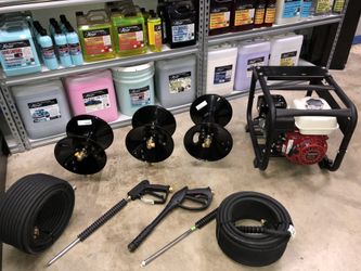 Pressure Washer and Hose Reel Mobil Detail