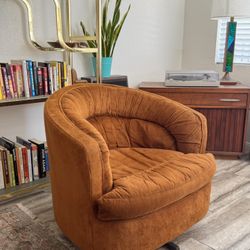 Vintage Boho Barrel Chair