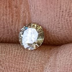 Loose Natural Round Cut Earth Mined Diamond  0.449  Tcw ,Fancy Light Brown