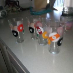 Pool Ball Glasses 