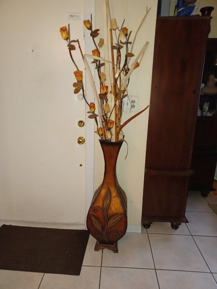 Large Metal Vase
