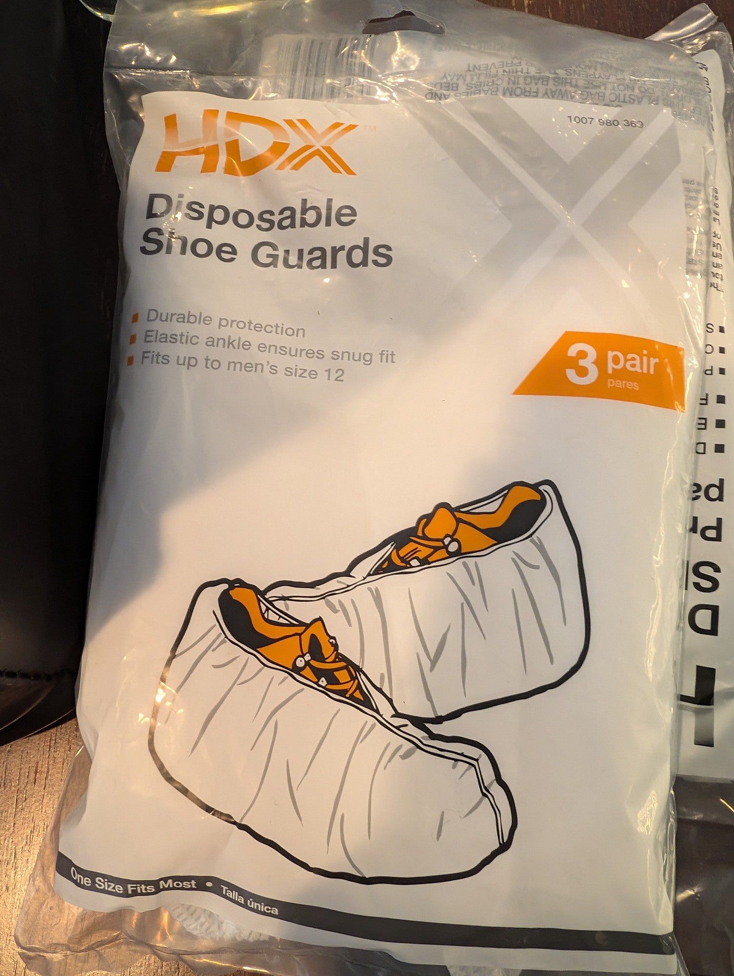 HDX Disposable Shoe Guards - 3 Pair, One Size