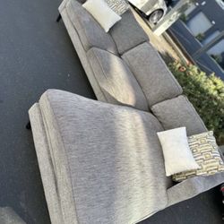 modern gray sectional couch !!