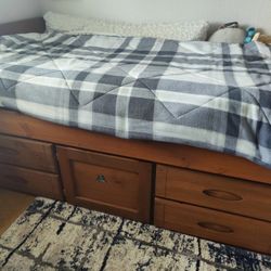 Sturdy Twin Bed With Mattress  ( Delivery Available $)