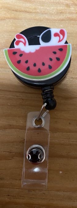 Watermelon badge reel