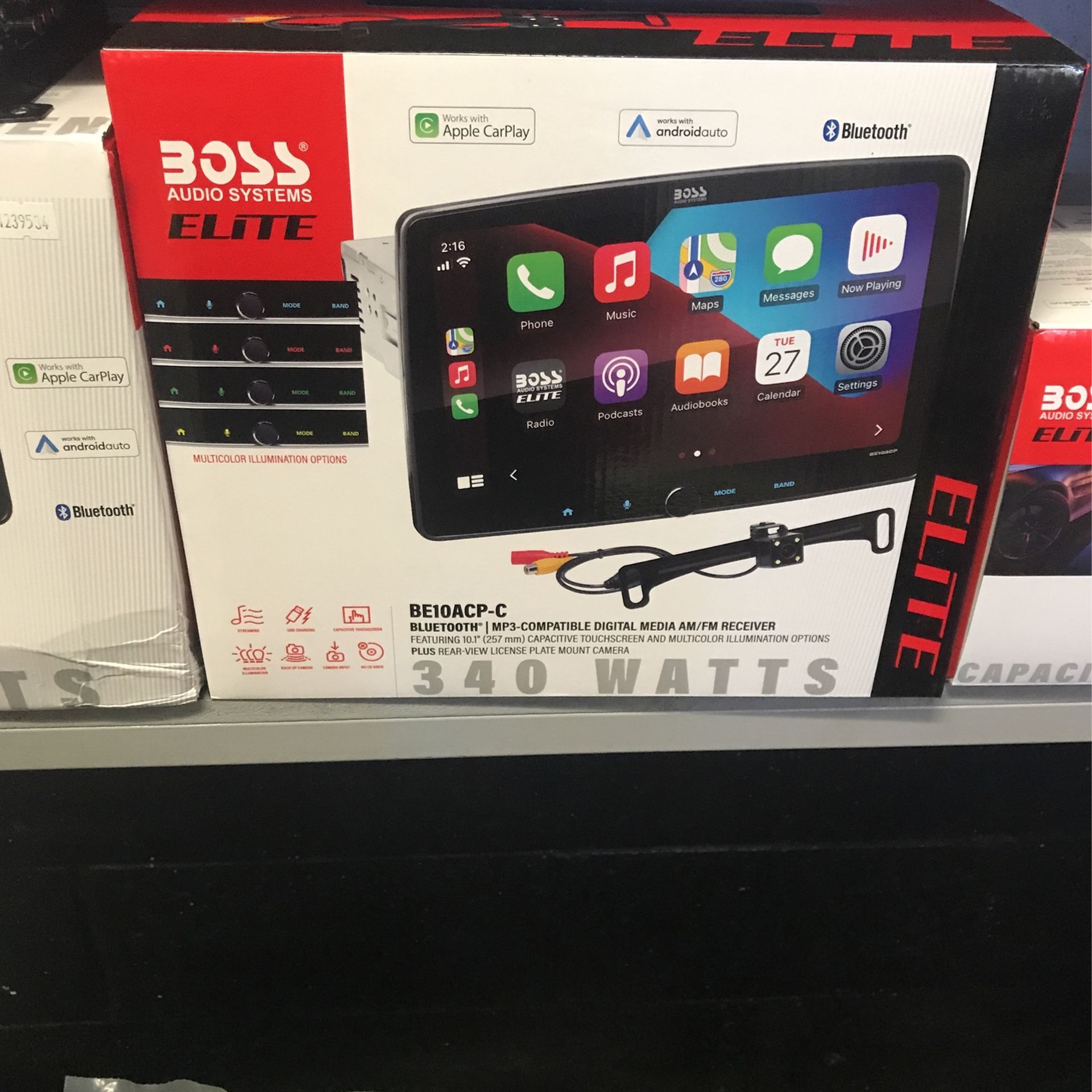 Boss Elite 10 Inch Apple CarPlay And Android Auto Stereo
