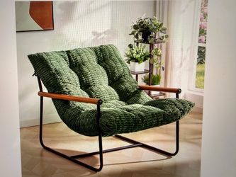 Brand new modern accent chair with metal frame