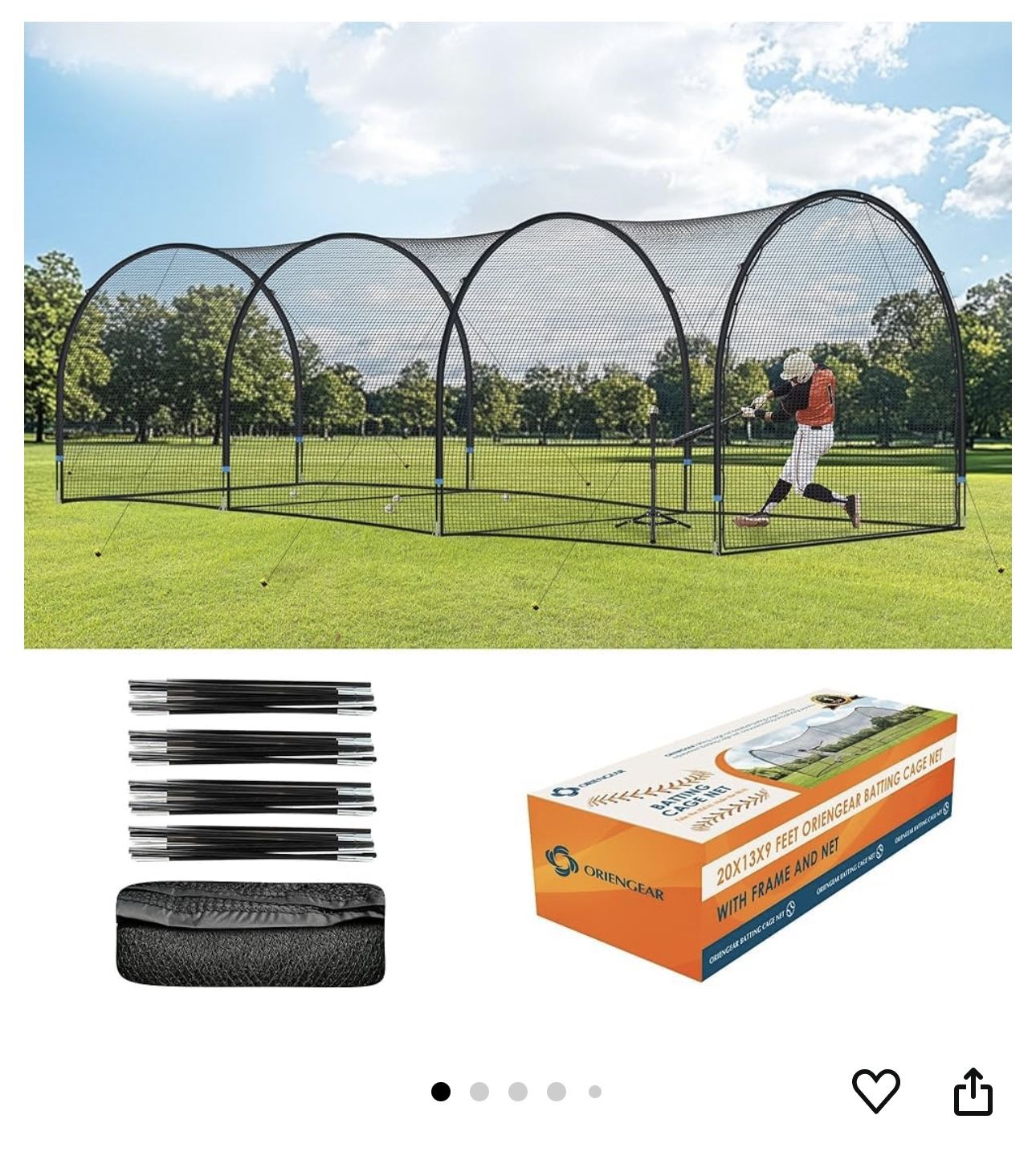 ORIENGEAR Baseball Batting Cage